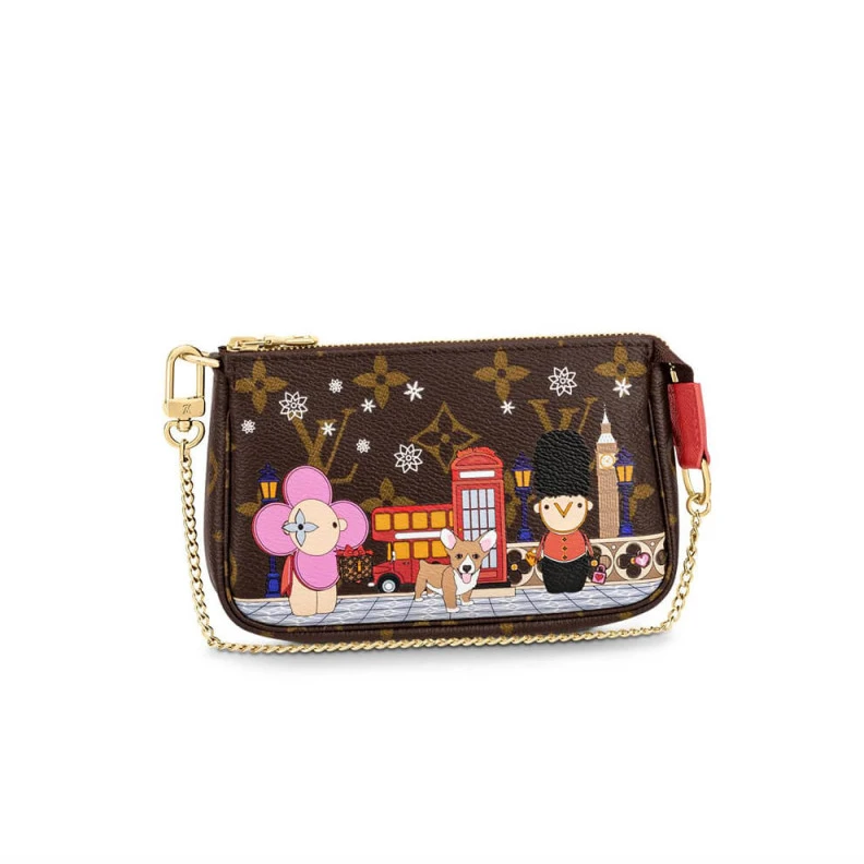 Microfibe Louis Vuitton Monogram Canvas Mini Pochette Accessoires