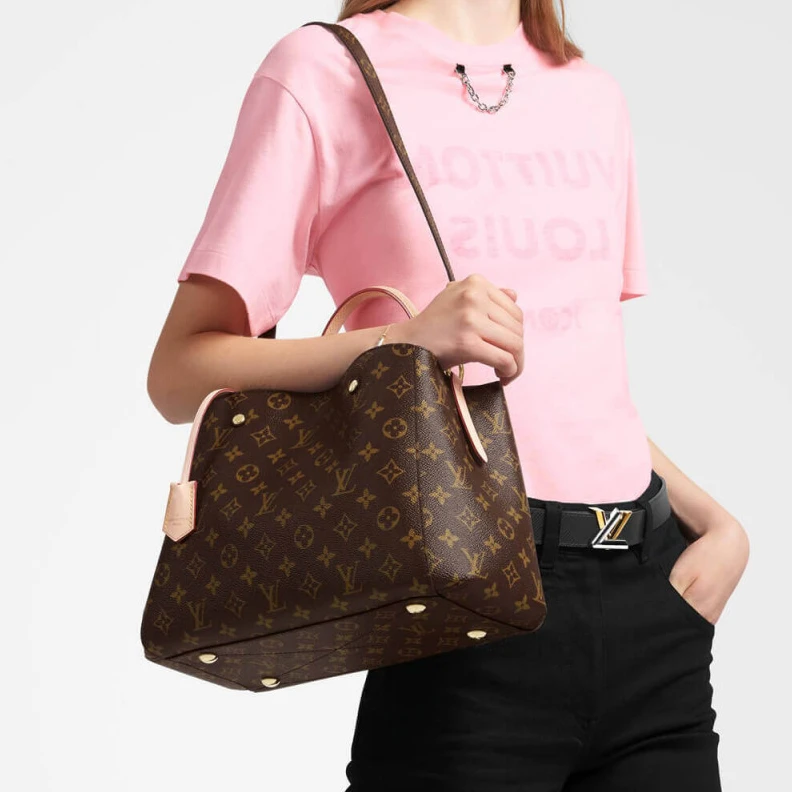 Mythick.ru Burgundy LV Monogram Canvas Montaigne GM