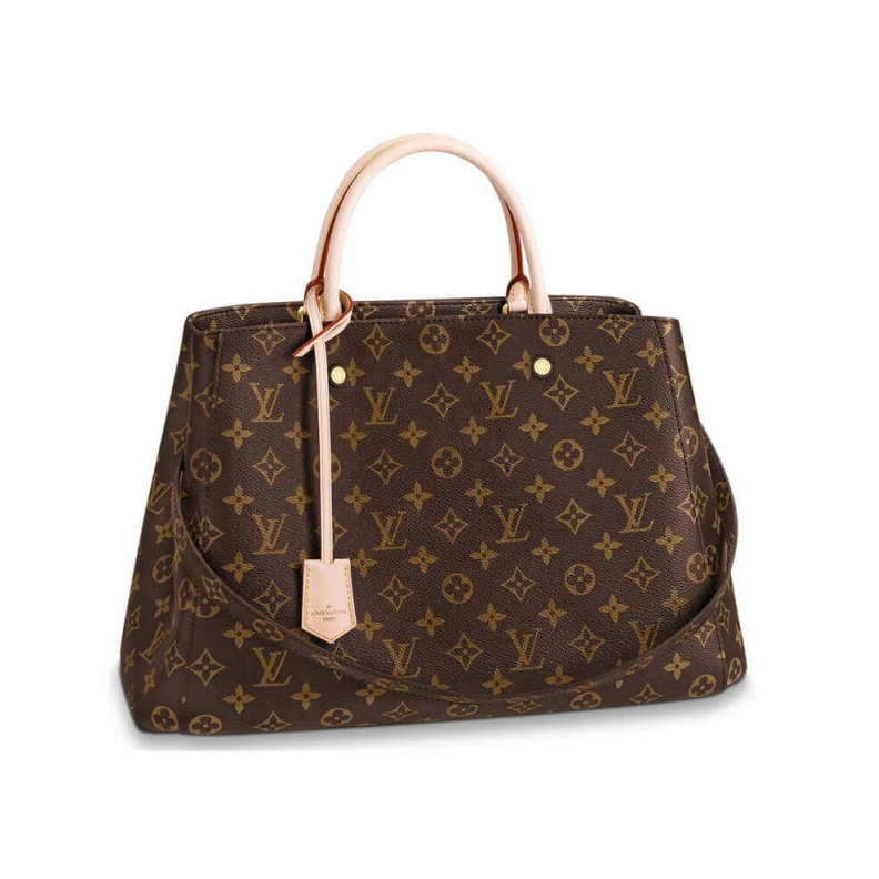 Burgundy LV Monogram Canvas Montaigne GM