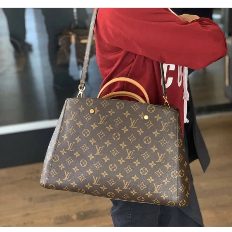 Mythick.ru Burgundy LV Monogram Canvas Montaigne GM