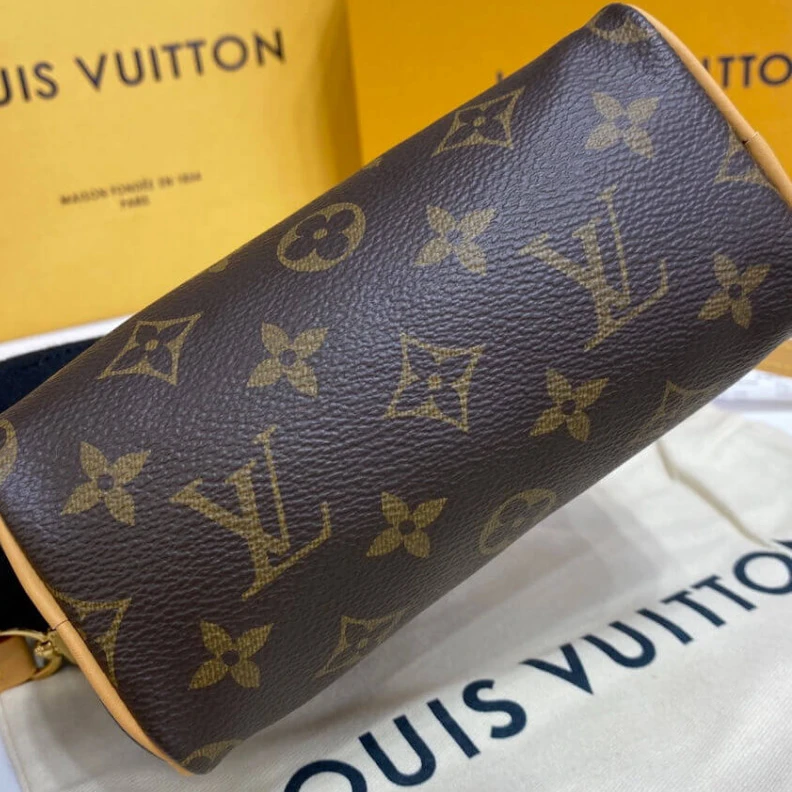 Replica bags Strap: Re Louis Vuitton Monogram Canvas Nano Speedy