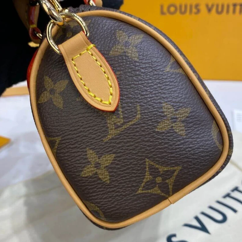 Replica bags Strap: Re Louis Vuitton Monogram Canvas Nano Speedy