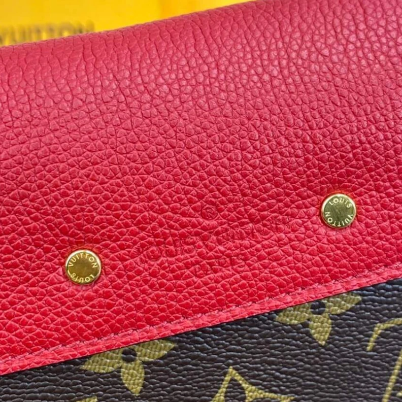 Replica bags 25 x 16 x Louis Vuitton Monogram Canvas Pallas Chain Red