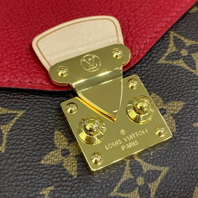Replica bags 25 x 16 x Louis Vuitton Monogram Canvas Pallas Chain Red