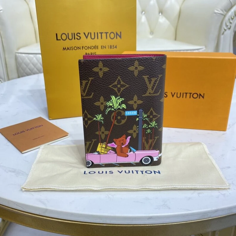 Lv belts replica 2 flying Louis Vuitton Monogram Canvas Passport Cover