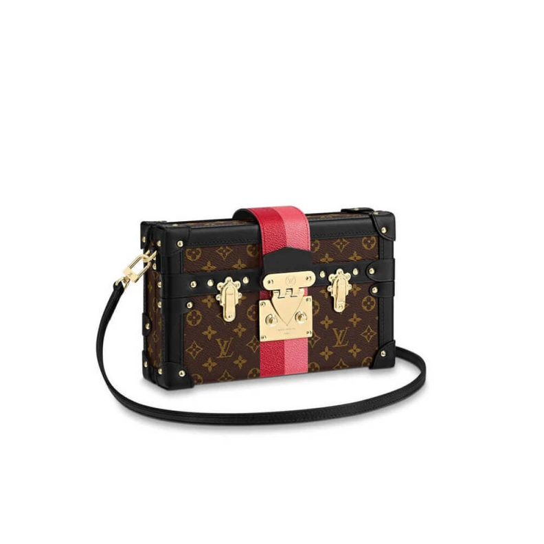 Sheepskin LV Monogram Canvas Petite Malle