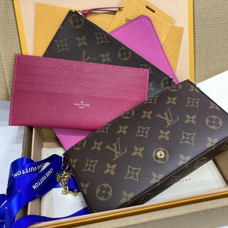 Mythick ru Removable Louis Vuitton Monogram Canvas Pochette Felicie