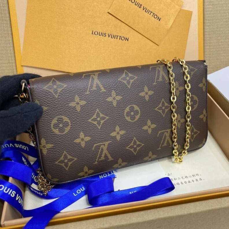 Louis vuitton locations Removable Louis Vuitton Monogram Canvas Pochette Felicie