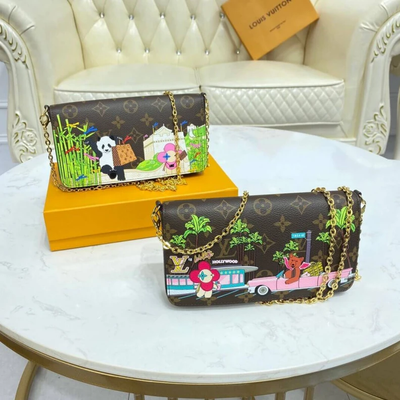 Louis vuitton locations Removable Louis Vuitton Monogram Canvas Pochette Felicie