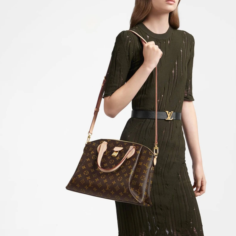 Lv belts replica Removable Louis Vuitton Monogram Canvas Rivoli MM