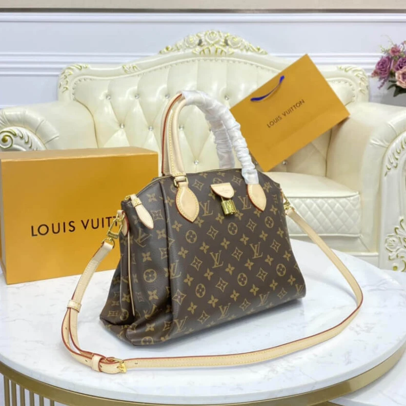 Lv belts replica Removable Louis Vuitton Monogram Canvas Rivoli MM