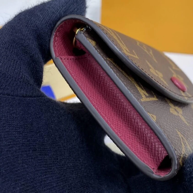 Mythick.ru Gusseted Louis Vuitton Monogram Canvas Rosalie Coin Purse Fuchsia