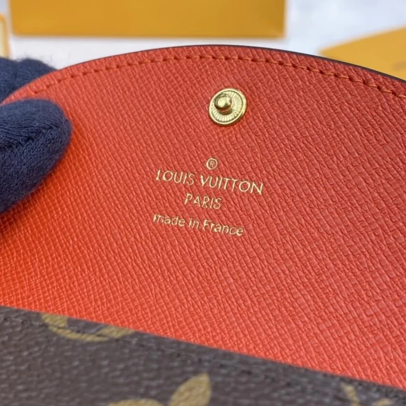 Replica bag Gusseted Louis Vuitton Monogram Canvas Rosalie Coin Purse Orange