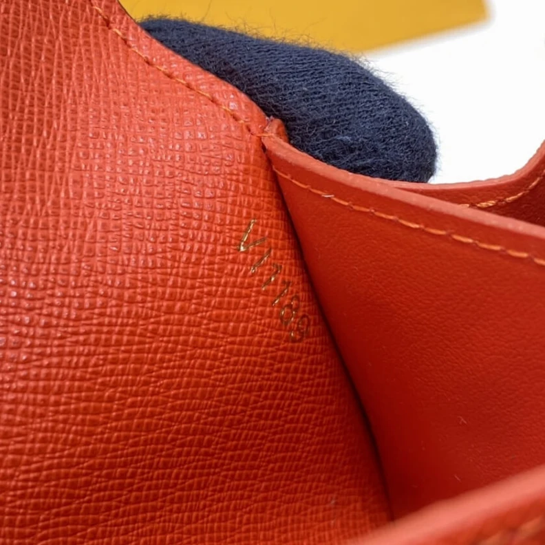 Replica bag Gusseted Louis Vuitton Monogram Canvas Rosalie Coin Purse Orange