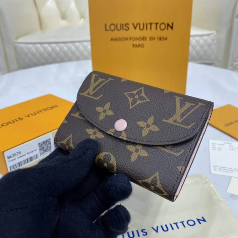 Replica bags lv Pressstud Louis Vuitton Monogram Canvas Rosalie Coin Purse Pink