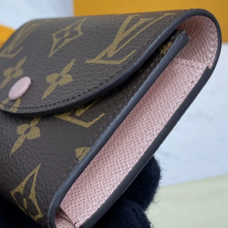 Replica bags lv Pressstud Louis Vuitton Monogram Canvas Rosalie Coin Purse Pink