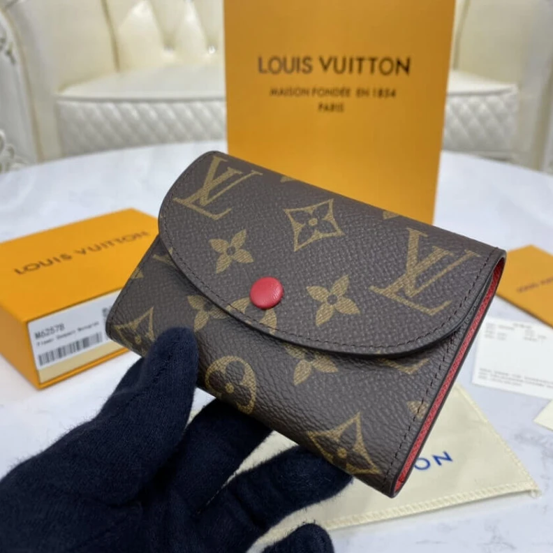 11 x 8 x Louis Vuitton Monogram Canvas Rosalie Coin Purse Red