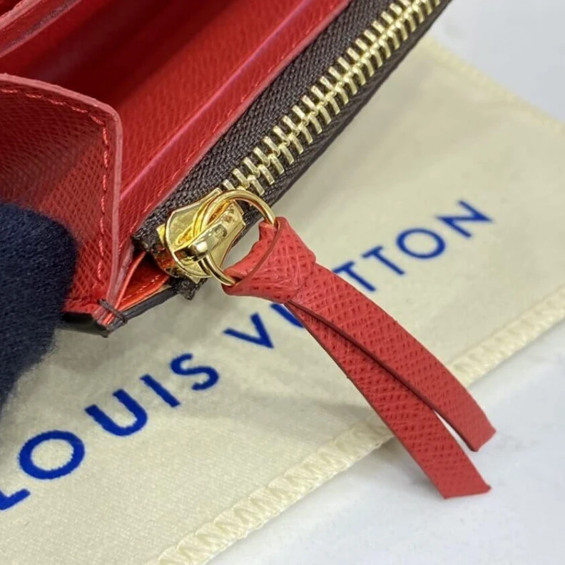 Top lv 11 x 8 x Louis Vuitton Monogram Canvas Rosalie Coin Purse Red