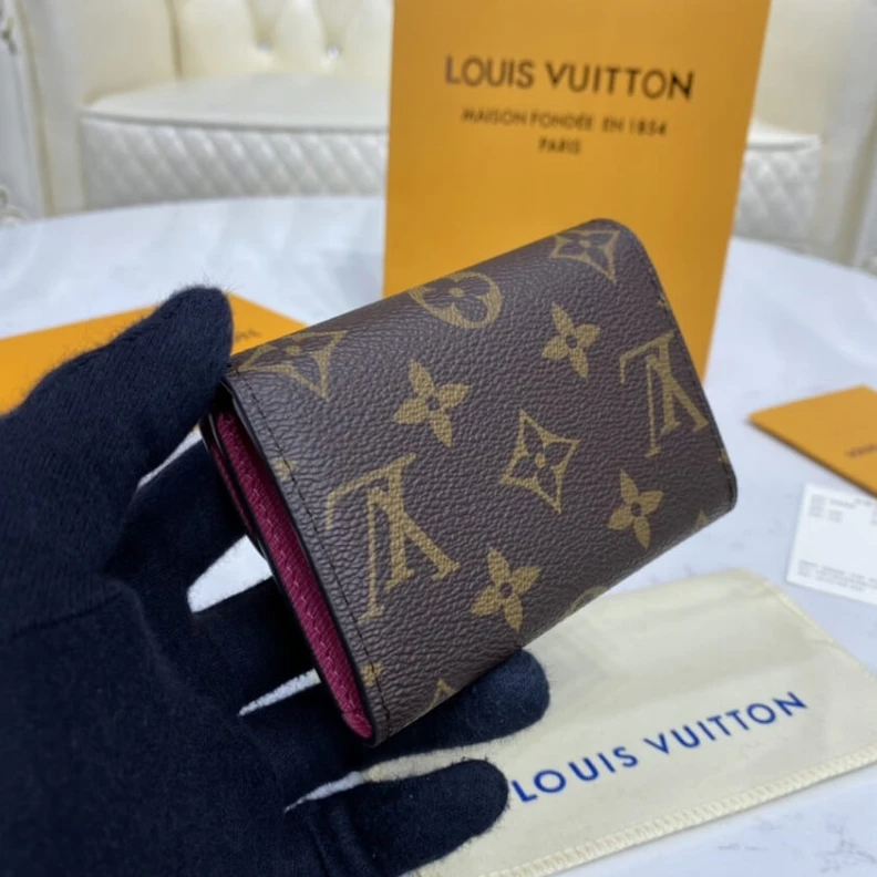 Mythick <span styl Louis Vuitton Monogram Canvas Rosalie Coin Purse Rosy