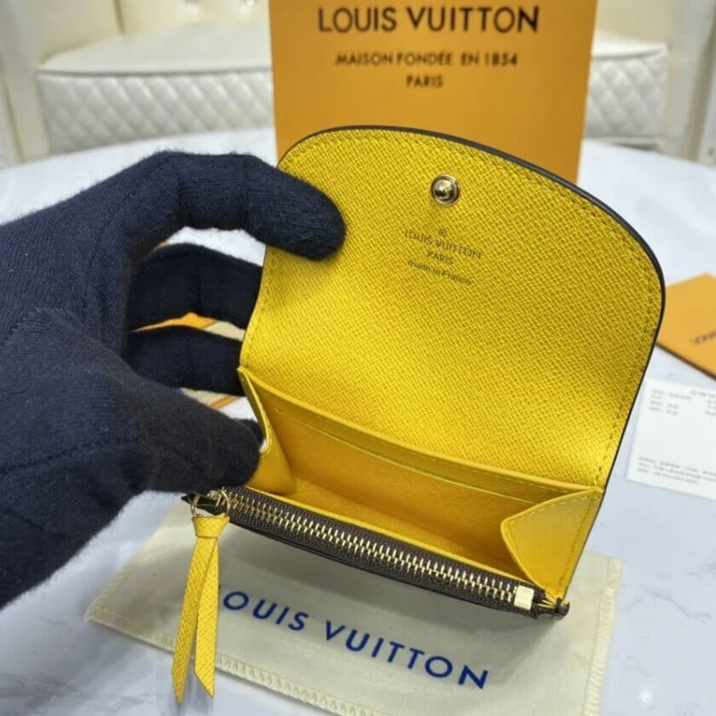 Louis vuitton locations Grained c Louis Vuitton Monogram Canvas Rosalie Coin Purse Yellow