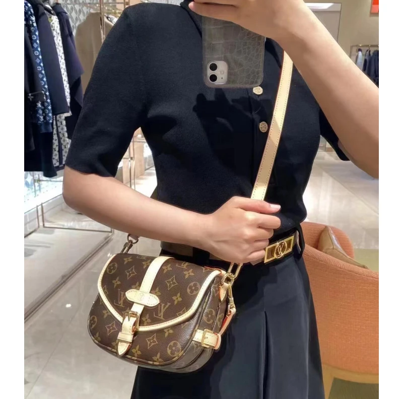 Replica bag Handle: S Louis Vuitton Monogram Canvas Saumur BB Bag