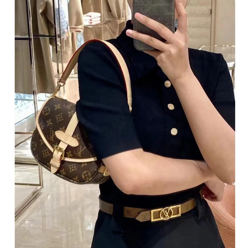 Replica bag Handle: S Louis Vuitton Monogram Canvas Saumur BB Bag
