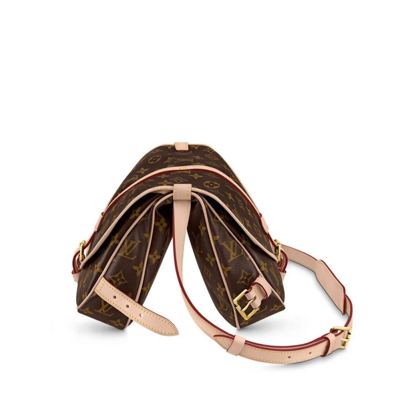 Lv belts replica Embossed Louis Vuitton Monogram Canvas Saumur MM