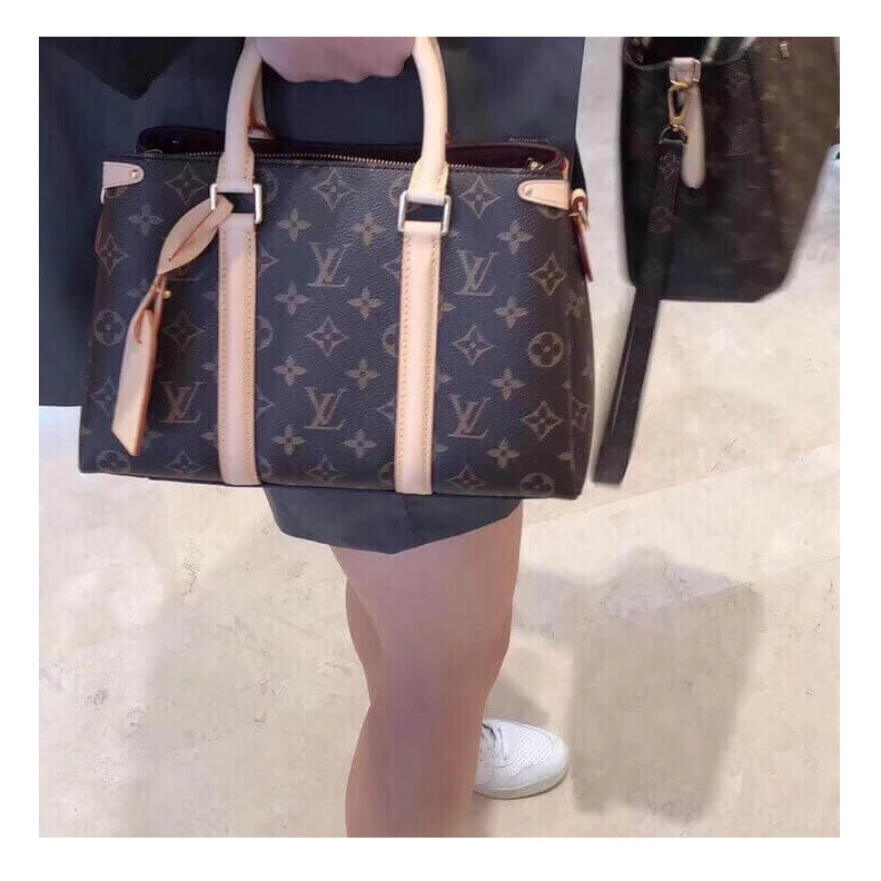 Replica bags lv Adjustabl Louis Vuitton Monogram Canvas Soufflot BB