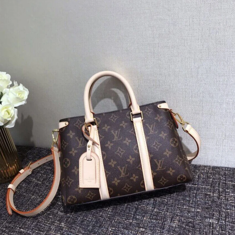 Replica bags lv Adjustabl Louis Vuitton Monogram Canvas Soufflot BB