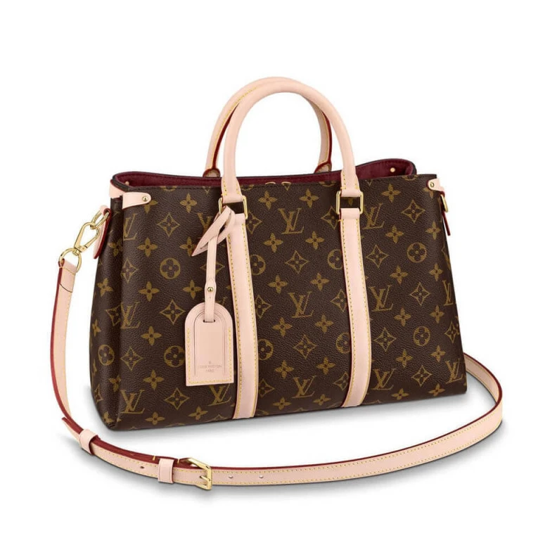 Goldcolor LV Monogram Canvas Soufflot MM