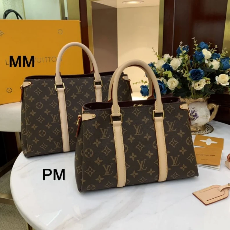 Louis vuitton locations Goldcolor LV Monogram Canvas Soufflot MM