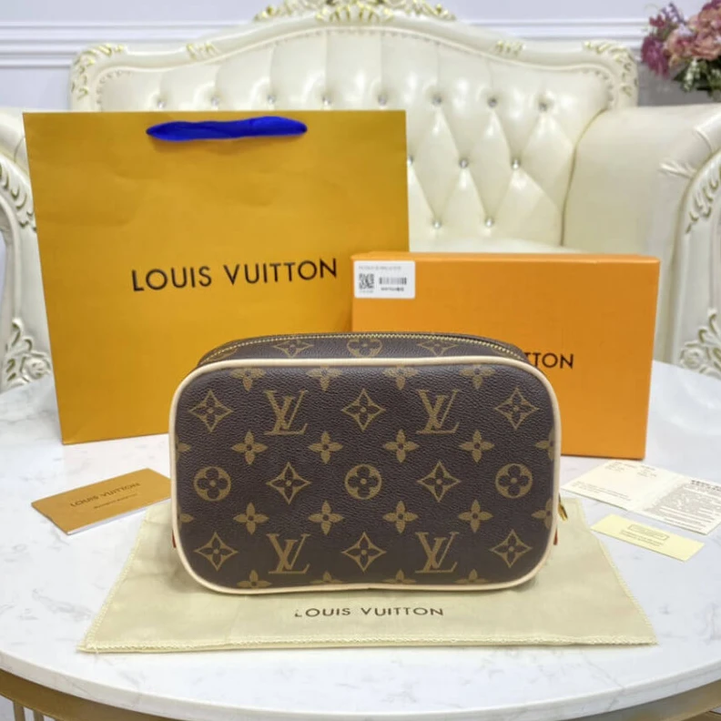 Louis vuitton locations Silver br Louis Vuitton Monogram Canvas Toilet Pouch PM