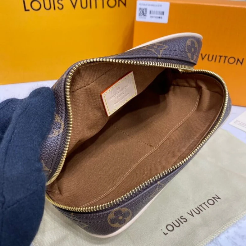 Louis vuitton locations Silver br Louis Vuitton Monogram Canvas Toilet Pouch PM