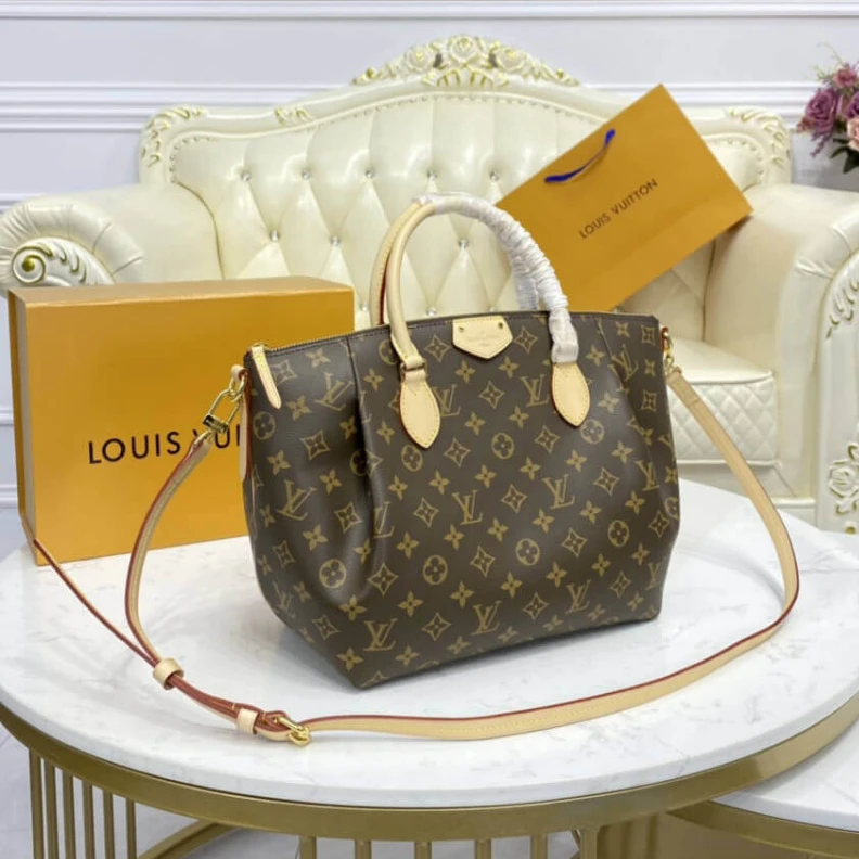 Top lv Large fla LV Monogram Canvas Turenne MM