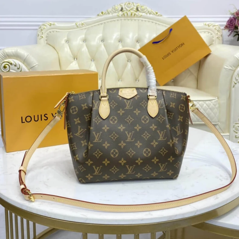 Lv belts replica Natural c LV Monogram Canvas Turenne PM