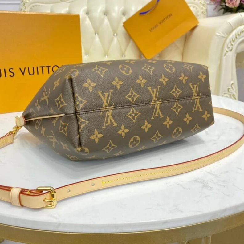 Lv belts replica Natural c LV Monogram Canvas Turenne PM
