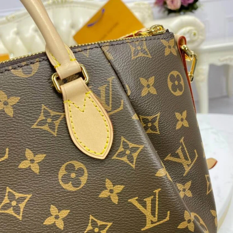 Lv belts replica Natural c LV Monogram Canvas Turenne PM