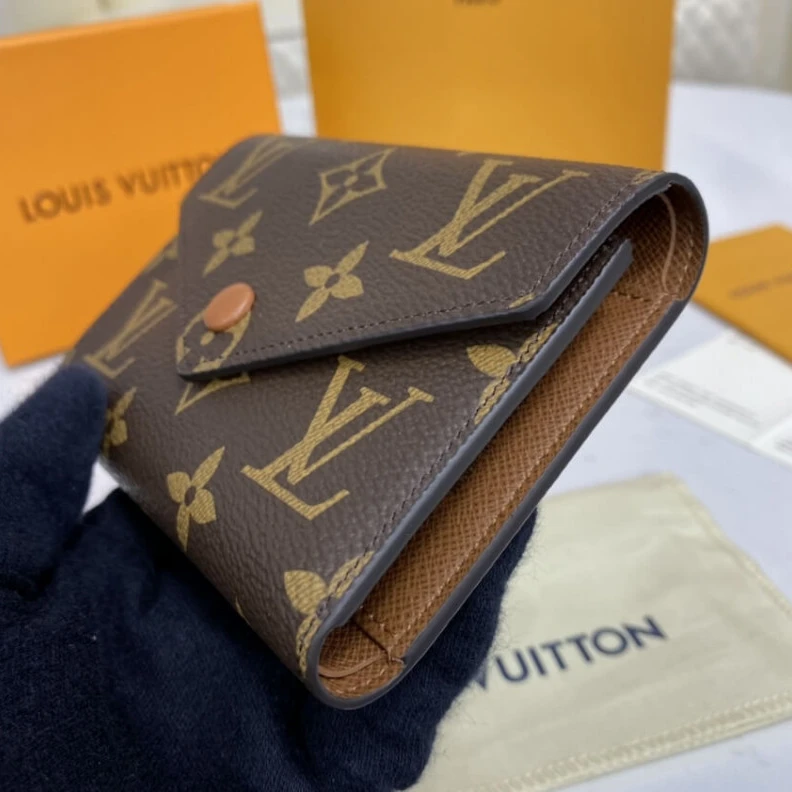 Lv belts replica 12 x 9.5 Louis Vuitton Monogram Canvas Victorine Wallet Brown