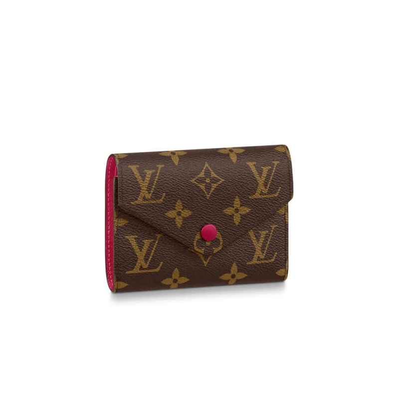 Grained c Louis Vuitton Monogram Canvas Victorine Wallet Fuchsia