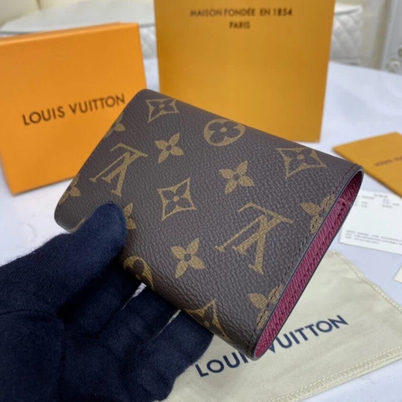 Replica bags Grained c Louis Vuitton Monogram Canvas Victorine Wallet Fuchsia