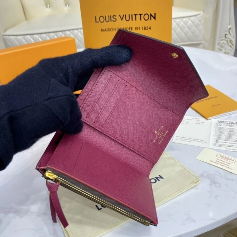 Replica bags Grained c Louis Vuitton Monogram Canvas Victorine Wallet Fuchsia