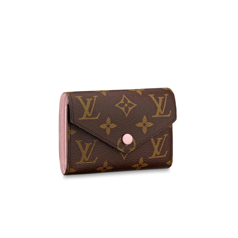 The compac Louis Vuitton Monogram Canvas Victorine Wallet Pink