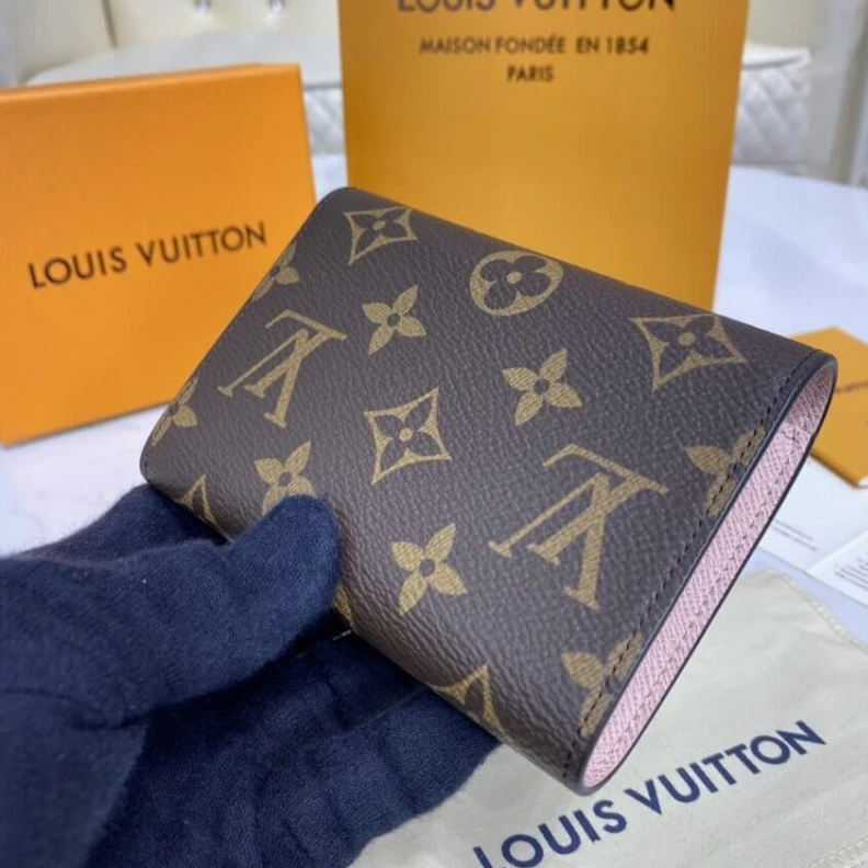Top lv The compac Louis Vuitton Monogram Canvas Victorine Wallet Pink