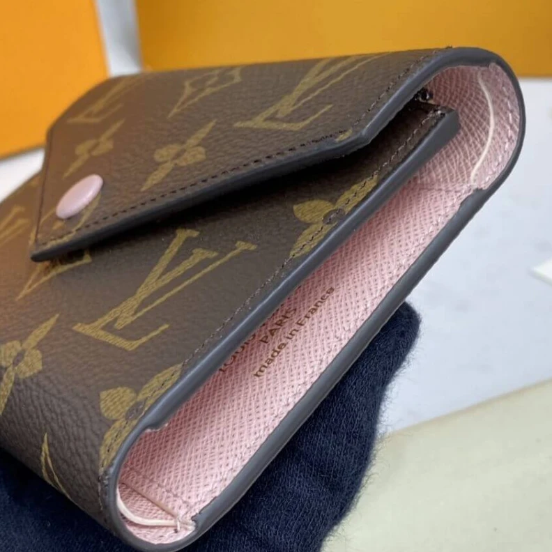Top lv The compac Louis Vuitton Monogram Canvas Victorine Wallet Pink