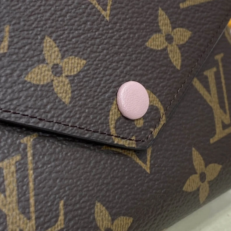 Top lv The compac Louis Vuitton Monogram Canvas Victorine Wallet Pink