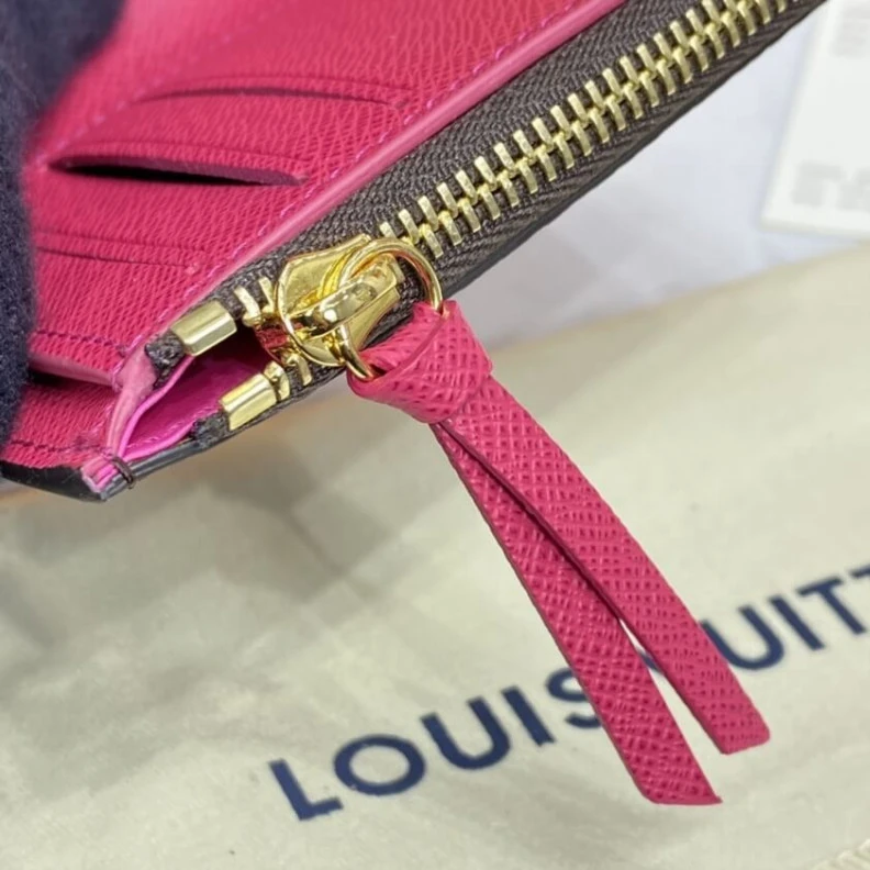 Mythick.ru Bill pock Louis Vuitton Monogram Canvas Victorine Wallet Rose Red