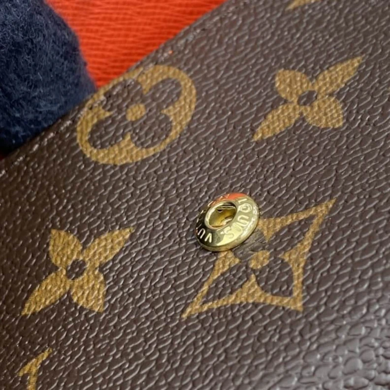 Replica bags lv Grained c Louis Vuitton Monogram Canvas Victorine Wallet Watermelon Red