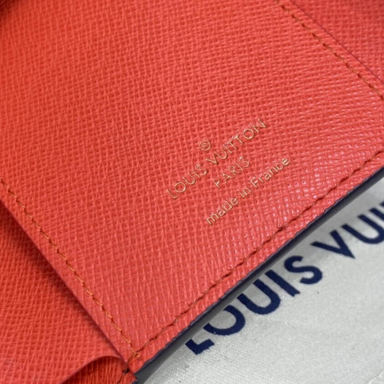Replica bags lv Grained c Louis Vuitton Monogram Canvas Victorine Wallet Watermelon Red
