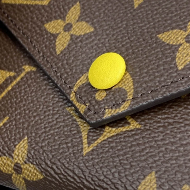 Replica bags lv 12 x 9.5 Louis Vuitton Monogram Canvas Victorine Wallet Yellow