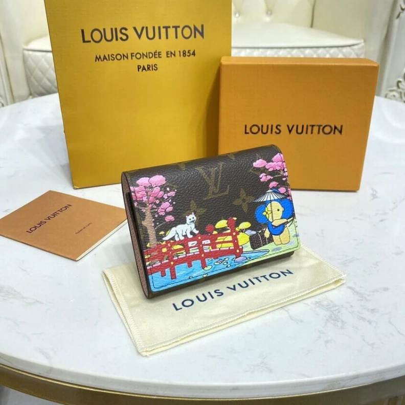 Replica bags 6 card sl Louis Vuitton Monogram Canvas Victorine Wallet